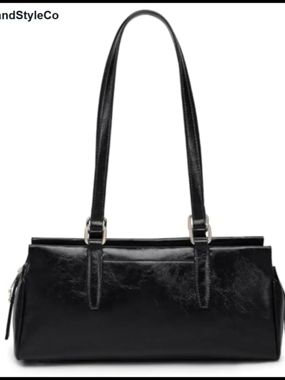Soft Vegan Leather Hobo Shoulder Bag Purse with 3 Compartments